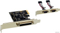 Контроллер ExeGate EXE-303 PCI-E x1 v1.1, 2*COM port + 1*LPT, WinChipHead Chipset WCH382L EX281226RUS
