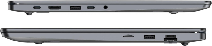 Ноутбук Tecno MegaBook K15SDA Ryzen 5 7430U 8Gb SSD512Gb AMD Radeon Graphics 15.6" IPS FHD (1920x1080) Windows 11 Home grey WiFi BT Cam 6060mAh (71005000619)