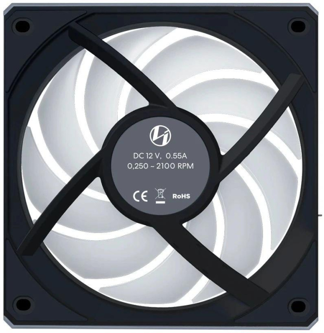 Вентилятор Lian Li Uni Fan CL Wireless 120 Reverse, 120мм, 4-pin, 2100об/мин, 30.8 дБ, ARGB, черный, Ret [g99.12rcl1w1b.r0]