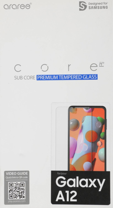 Защитное стекло для экрана SAMSUNG araree by KDLAB для Samsung Galaxy A12 прозрачная, 1 шт [gp-tta125kdatr]