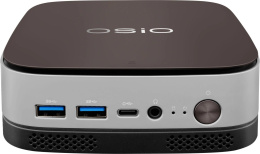 Мини ПК OSIO BaseLine B51i-017 Intel Core i5 1235U, DDR4 16ГБ, 512ГБ SSD, Intel Iris Xe, Windows 11 Pro, коричневый и серебристый