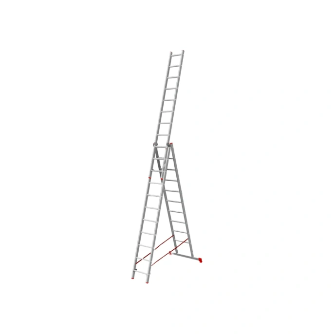 Алюминиевая трехсекционная лестница STARTUL PRO 709 см ST9942-11