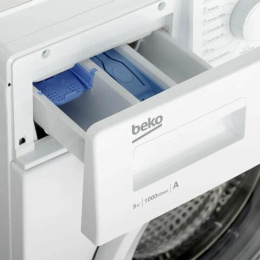 Стиральная машина узкая Beko WRS5511BWW, с фронтальной загрузкой, 5кг, 1000об/мин