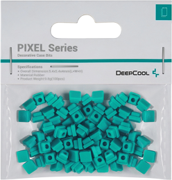 Декоративные битсы DeepCool PIXEL Mars Green (R-PIXEL-GB100-G-1) (100шт, для персонализации корпуса, материал: силикон, 5.4x5.4x4мм)