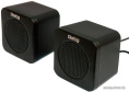 Акустическая система Dialog AC-01UP BLACK - aкустические колонки 2.0, 1W RMS, питание от USB