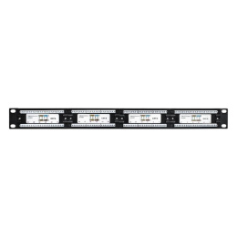 Патч-панель ExeGate EPP3-19-24-8P8C-C6-110D 19", UTP, 24 port, cat.6, KRONE&110 dual IDC , 1U, RoHS, Black, RTL EX281080RUS