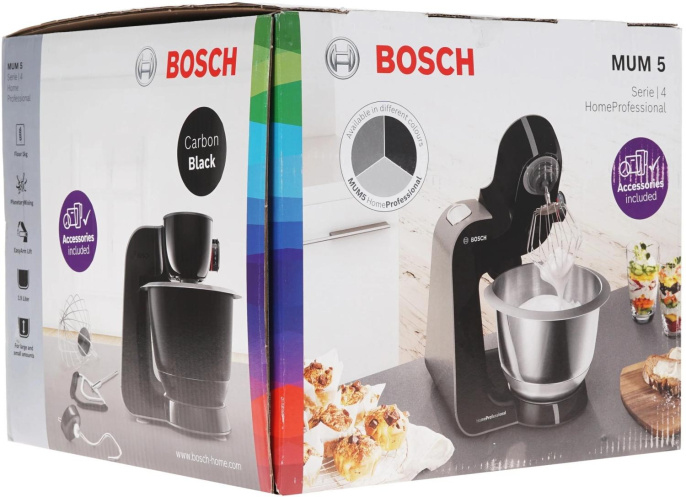 Кухонный комбайн BOSCH MUM59N26CB 1000 Вт, цвет черный
