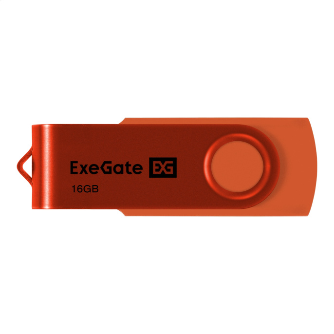USB-флеш накопитель ExeGate Jet 16GB оранжевый USB2.0, 480Mbps, пластик/металл EX302043RUS