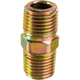 Двусторонняя резьба муфта наружная 1/4" удлиненная модель Pegas pneumatic 4105