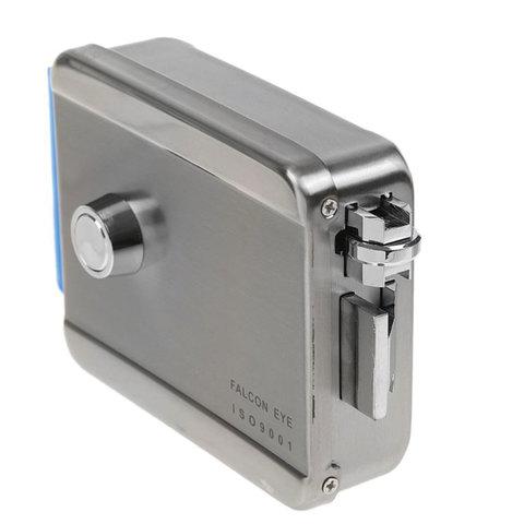 электромеханический замок Falcon Eye FE-2370 накладной , универсальный, кнопка без блокировки
