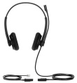 Головная гарнитура Yealink YHS34 Lite Dual Дуо, Проводная, HD звук, QD, RJ9