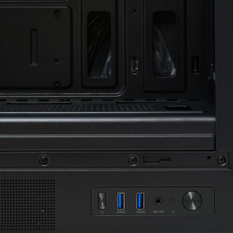 Корпус без блока питания/ Case HSPD M310, Mesh Mini-tower, Black, TG, 0.4 SPCC, 3x120mm ARGB Orbis F1 mATX, mITX 180/280/160mm 1x2.5", 1x3.5", 4xPCI 2xUSB-A 3.0 452x277x418mm (M310-TGBK-ARGB)