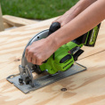 Циркулярная пила дисковая Greenworks GD24CS ручная D диска.:185мм 1500907CUB