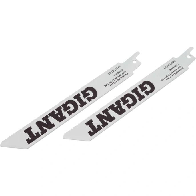 Пилки для сабельной пилы Gigant BIM по металлу шаг 152*19*0.9мм 1.8мм-14TPI 2шт. G-1108206