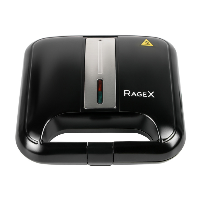Электрическая сэндвичница RAGEX R731-000, 750 Вт, панель гриль, черная
