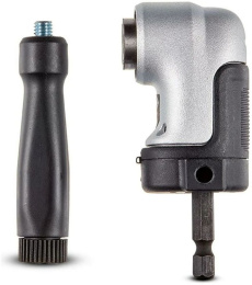 Насадка для дрели DeWalt DT20503-QZ угловая, ударная, для сверления и заворачивания крепежа в ограниченных местах и труднодоступных пространствах, металлическая коробка передач для надежности, длина 65мм, 1/4” шестигранный хвостовик под ударный винтоверт