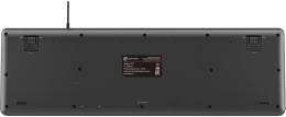 Клавиатура Оклик K175 черный USB Multimedia кабель 1.8м