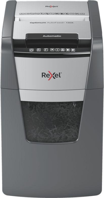 Уничтожитель бумаг Rexel Optimum AutoFeed 130X, с автоподачей, P-4, 4х28 мм, 130 лист. одновременно, 44л [2020130xeu]