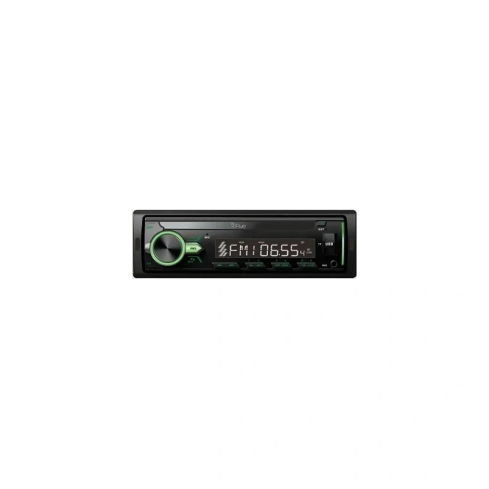 Автомагнитола FIVE 1 din, зеленая, Bluetooth, USB, AUX, SD, FM, 4х50 F24G FIVE F24G