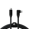 Кабель угловой вправо Satechi Right Angle 240W PD USB-C to USB-C Cable. Длина: 1м. Цвет: черный (AP-YCR100K)