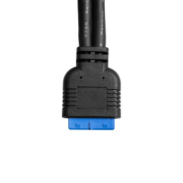Планка портов в корпус Type-C ExeGate BrctUSB3-1C (USB 3.2 Gen1 20pin (IDC 20pin F) --> USB 3.2 Gen1 Type-Cf, кабель 30см) EX298296RUS