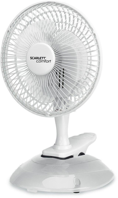 Вентилятор настольный Scarlett SC-DF111S01,  белый