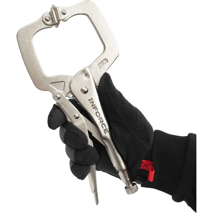 Ручные тиски Inforce с С-образным захватом 280 мм 06-03-49
