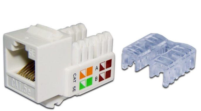 Модуль RJ45, кат.5е, белый NM-KSTU90/WH