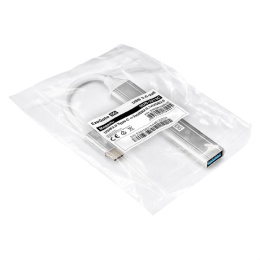 Exegate EX298168RUS USB-Хаб концентратор 4-в-1 ExeGate DUB-3213C кабель-адаптер USB3.0 Type-C -- 3xUSB2.0, 1xUSB3.0, Plug&Play, Серебристый
