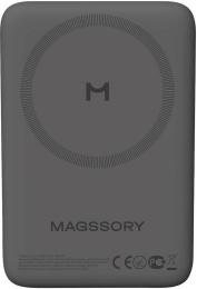 Внешний аккумулятор (Power Bank) MAGSSORY PBN013m,  10000мAч,  серый