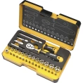 Набор бит Felo ERGONIC SL/ND/PH/Tx/SQ/BH/MS с трещоткой и рукояткой в кейсе, 36 шт 05783656