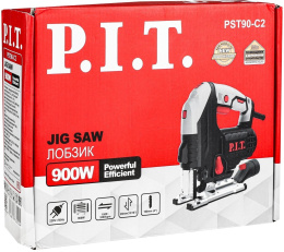 Электролобзик P.I.T. PST90-C2 900 Вт, 100мм, 1000-3200 ход/мин, БЗП, маятник, лазер, LED-подсв