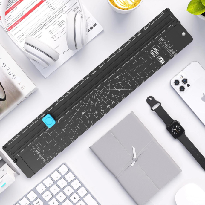 Резак роликовый Cactus CS-CUT-DP405 A4/5лист./320мм/ручн.прижим/защитный экран