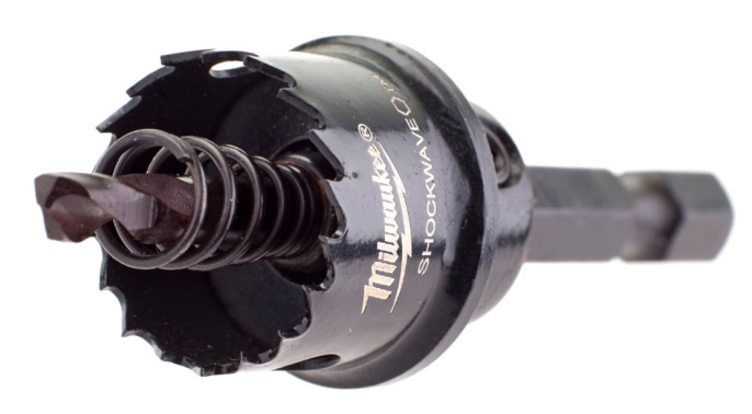 Коронка Milwaukee Shockwave 19мм (49569805) (пильная, центрирующее сверло, обрабатываемый материал: алюминий, металл, цветные металлы, рабочий диаметр: 19 мм, хвостовик: шестигранный)