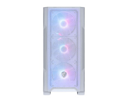 Корпус MSI MAG FORGE M100R WHITE Mini-Tower, MATX, 1xUSB 3.0, 2xUSB 2.0, 4x120mm ARGB Fan, ARGB Control Board, Tempered Glass Window, Brown Box (932220) 306-7G20W24-HH9