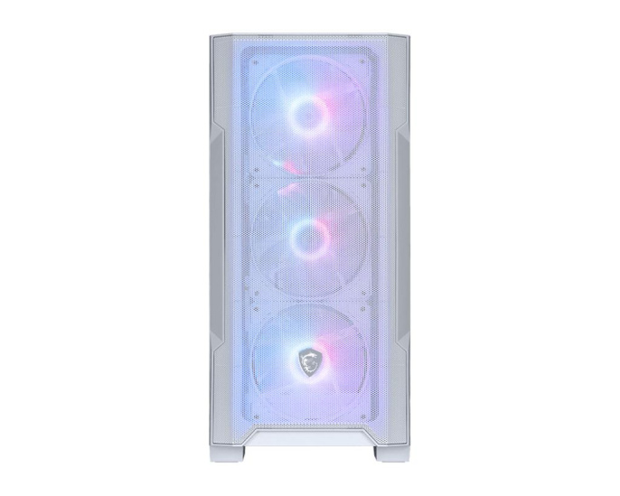 Корпус MSI MAG FORGE M100R WHITE Mini-Tower, MATX, 1xUSB 3.0, 2xUSB 2.0, 4x120mm ARGB Fan, ARGB Control Board, Tempered Glass Window, Brown Box (932220) 306-7G20W24-HH9