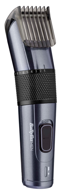 Машинка для стрижки волос BaByliss E976E для прически/для бороды и усов, длина стрижки: 0.5-25 мм, питание от сети/от аккумулятора, автономная работа: 1 час, цвет: графит