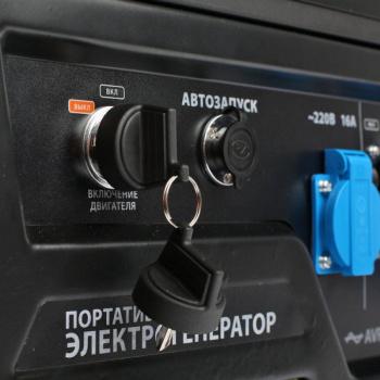 Бензиновый генератор Patriot GP 8210AE, 220/12 В, 7.5кВт, с автозапуском, с АКБ [474101705]