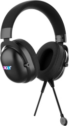 Гарнитура игровая Acer AHW122,  для компьютера, мониторные,  проводные, черный [zl.hdscc.01u]