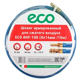Шланг 8х14 мм, 10 м, ПВХ ECO AHF-108