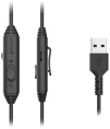 Наушники с микрофоном A4Tech Fstyler FH100U Stone Black (USB,шнур 2м, с регулятором громкости)