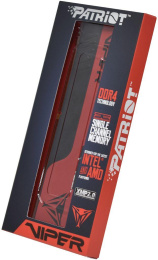 Память DDR4 4GB 2666MHz Patriot PVE244G266C6 Viper EliteII RTL PC4-21300 CL16 DIMM 288-pin 1.2В с радиатором Ret