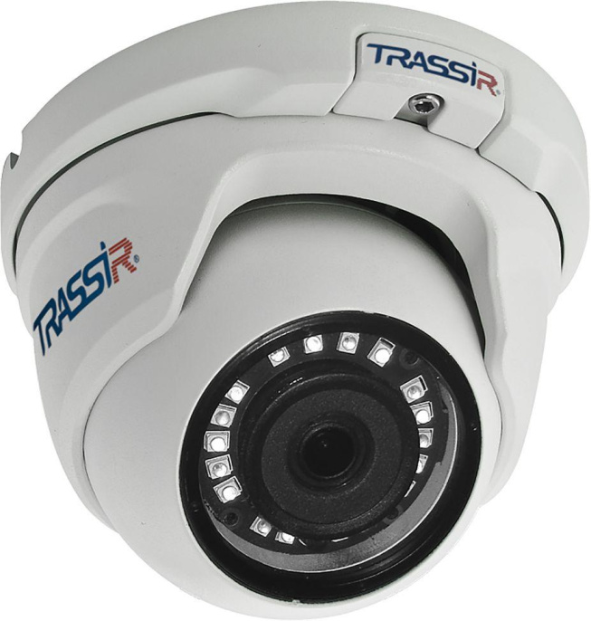 Камера видеонаблюдения IP Trassir TR-D2S5-noPoE v2, 1920 х 1080, 3.6 мм, белый