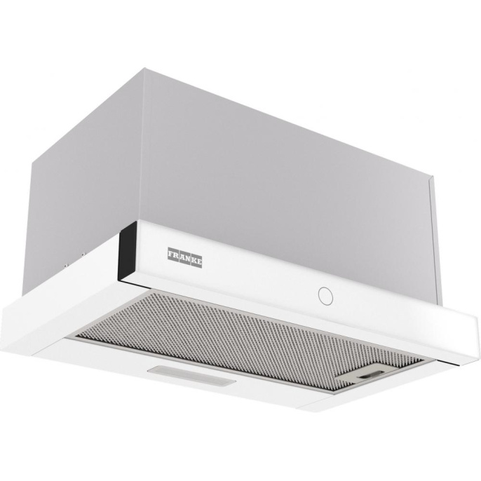 Вытяжка Franke Best TOUCH WH 50, 50см, 750 м3/ч, сенсорное управление, LED освещение, Угольный фильтр Ф-07 приобретается отдельно , цвет: нержавеющая сталь, лицевая планка: белое стекло 315.0702.969