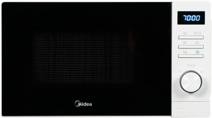 Микроволновая печь MIDEA/ 20 л, 700 Вт, электронное управление, черный\белый (AM720C2VR-W)