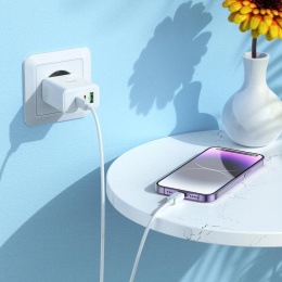Сетевое зар./устр. Hoco C126A Pure power PD40W three-port 2C1A charger EU 40W 3A PD+QC универсальное белый (28547227)