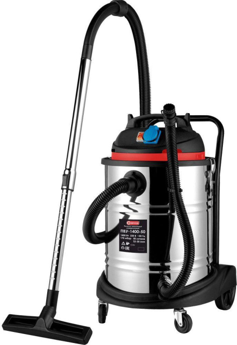 Строительный пылесос Диолд ПВУ-1400-50 1400Вт уборка: сухая/влажная черный