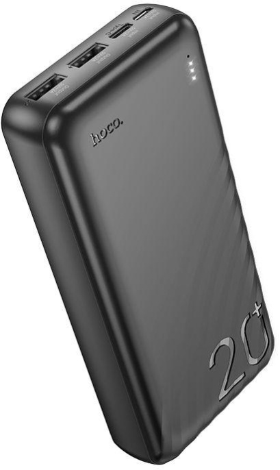 Внешний аккумулятор Power Bank Hoco J123A Element, 20000мAч, черный