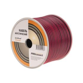 Кабель акустический PROconnect 01-6106-6, 2х1.50 мм2, красно-черный, 100 м.
