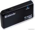 Разветвитель USB Defender Quadro Infix, USB2.0, 1in - 4out, 83504
